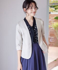 Tiaclasse 【吸水速乾・接触冷感・UVケア・防シワ・洗える】カチオンカラーレスジャケット