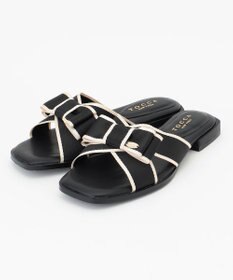 TOCCA BICOLOR RIBBON FLAT SANDALS サンダル