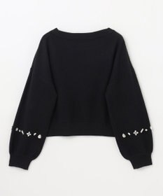 GRACE CONTINENTAL マルチビジューニットトップ