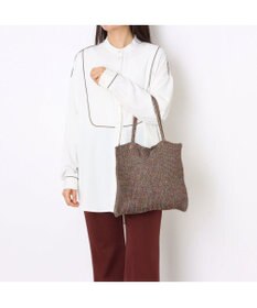 UNBILLION カシュカシュ cachecache / ラメ糸編みトートバッグ