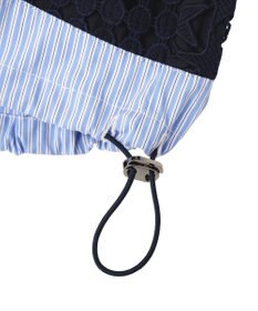 YECCA VECCA レースMIXレイヤードデザインシャツ