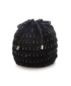 UNBILLION カシュカシュ cachecache / サテンリボン編み込み巾着ショルダー