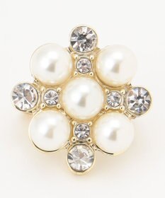 ANY 【2セット】【親子で使える】パールビジューブローチ