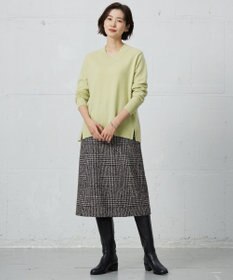 J.PRESS LADIES L 【洗える】CASHMERE BLEND Vネック プルオーバーニット