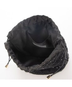 UNBILLION カシュカシュ cachecache / サテンリボン編み込み巾着ショルダー