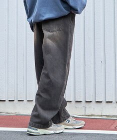 WEGO イージーバレルレッグデニムパンツ2