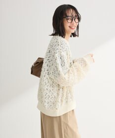 Green Parks フラワー柄チュールブルゾン