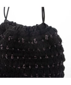 UNBILLION カシュカシュ cachecache / サテンリボン編み込み巾着ショルダー