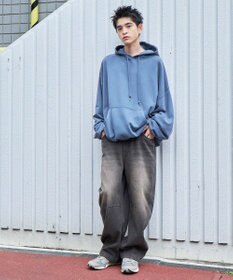 WEGO イージーバレルレッグデニムパンツ2