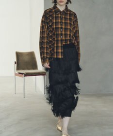 YECCA VECCA フリンジロングスカート