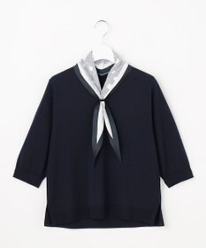 J.PRESS LADIES S 【2WAY・シーンレスに活躍】SCARF KNIT Vネック ニット