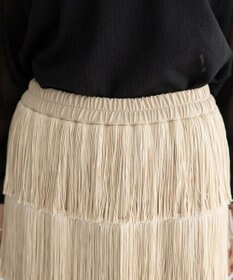 YECCA VECCA フリンジロングスカート