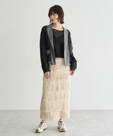 YECCA VECCA フリンジロングスカート