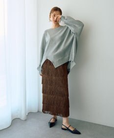 YECCA VECCA フリンジロングスカート