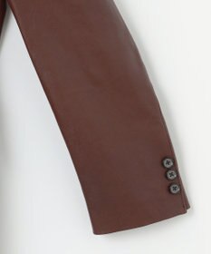 JOSEPH ABBOUD 【長く育てたいサスティナブルなレザー】ベジタブルラムレザージャケット