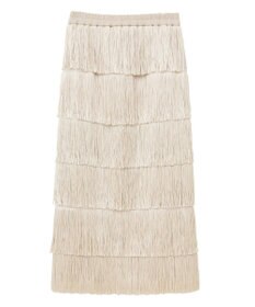 YECCA VECCA フリンジロングスカート