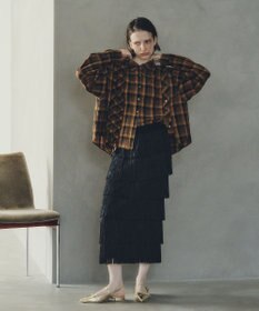 YECCA VECCA フリンジロングスカート