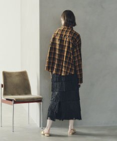 YECCA VECCA フリンジロングスカート
