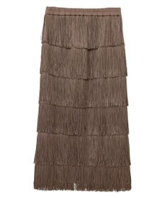 YECCA VECCA フリンジロングスカート