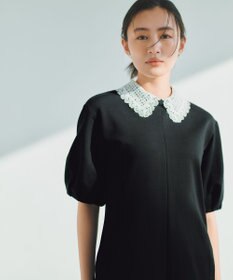 組曲 【2WAY】レース襟フレンチテリー ワンピース