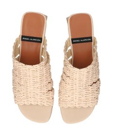 INTER-CHAUSSURES 【ANGEL ALARCON】ローヒールラフィアサンダル