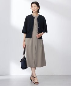 J.PRESS LADIES S 【洗える・抗菌防臭】COTTON ACETATE DRY バタフライスリーブ カーディガン