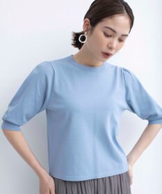 組曲 【UVケア・接触冷感】MINA 6分袖ニットプルオーバー