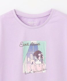 ANY KIDS 袖フリル エモプリント Ｔシャツ