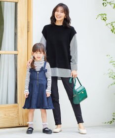 ANY KIDS テレコハイネック長袖Tシャツ