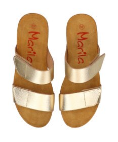 INTER-CHAUSSURES 【Marila】ダブルベルトフットベッドサンダル