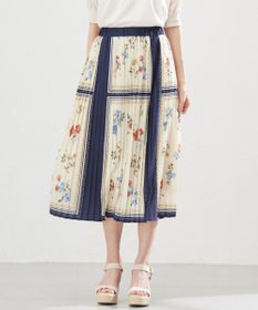 組曲 S スカーフパネルプリント スカート