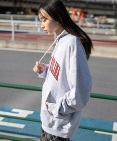 WEGO 【ユニセックス着用ITEM】ワッペンロゴパーカー