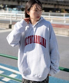 WEGO 【ユニセックス着用ITEM】ワッペンロゴパーカー