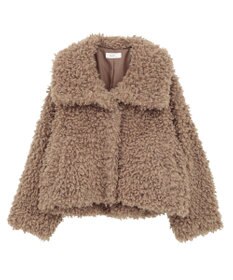 earth music&ecology プードルファーショートブルゾン