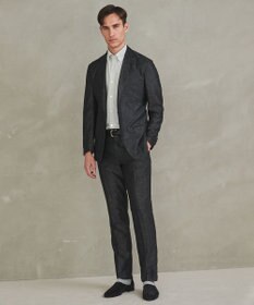 GOTAIRIKU 新素材セットアップ【通気性抜群/洗える/シワになりにくい】カラミプリントストレッチセットアップ パンツ