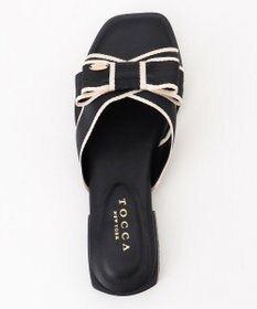 TOCCA BICOLOR RIBBON FLAT SANDALS サンダル
