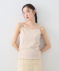 earth music&ecology パールストラップキャミソール