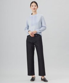 J.PRESS LADIES ウォッシャブルウール タック ドットレース カットソー