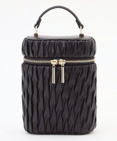 LA BAGAGERIE 【MONICA】ランダムプリーツバニティバッグ