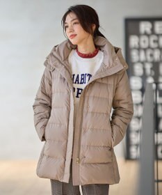 ANY 【洗濯機可/フード取り外し可能/撥水】楽映えリッチロング丈ダウン