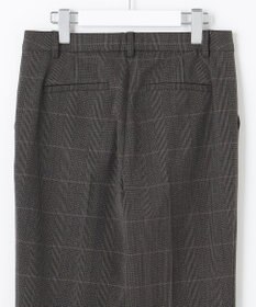 J.PRESS LADIES 【洗える】アルガンシルクチェック テーパード パンツ