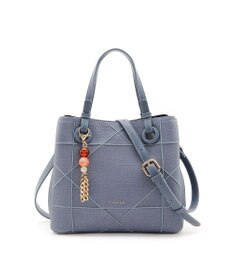 MioFIRANO カジュアルシッククロスラインハンドバッグ 2WAY チャーム付き　FIRANO フィラノ