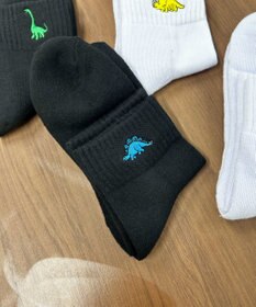 WEGO ダイナソー刺繍アンクルソックス