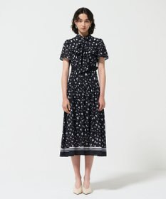 GRACE CONTINENTAL ハートレオパードプリントワンピース