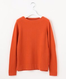 自由区 【洗える】ピュアカシミヤミルド ボートネック プルオーバー