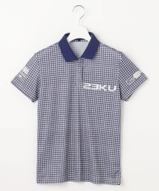 23区GOLF 【WOMEN】【接触冷感・UVケア・吸水速乾】ギンガムチェック柄 ポロシャツ
