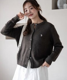 WEGO 【WEB限定/25年秋冬新作】別注USPOLO微起毛カーデ
