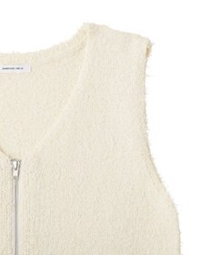 AMERICAN HOLIC ダブルZIPシャギーニットベスト