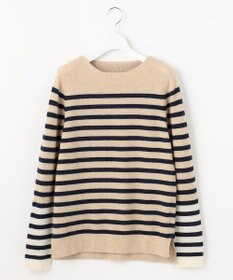 自由区 【洗える】ピュアカシミヤミルド ボートネック プルオーバー