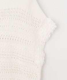 自由区 【洗える】フリンジディテール ニット